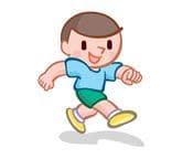 走る子供